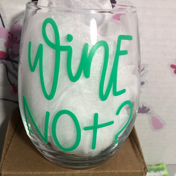 2-New-WINE GLASS***WINE NOT ? ***
Handmade - Picture 3 of 4